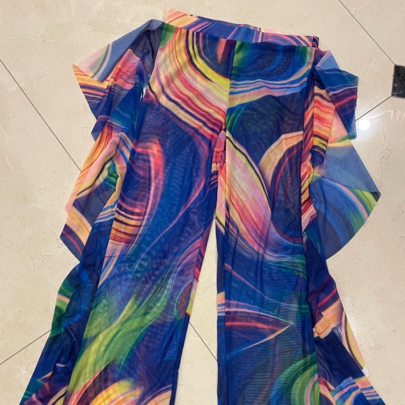 FASHIONNOVA | Colorful Mesh Pants - Picture 3 of 3